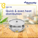 Fry Pan BUTTERFLY Tez Triply - 240 mm