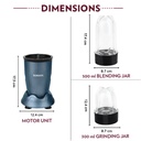 Blender Grinder & Smoothie Maker BOROSIL  - Blue