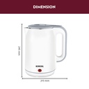 Kettle BOROSIL Cooltouch Electric - 600 ml