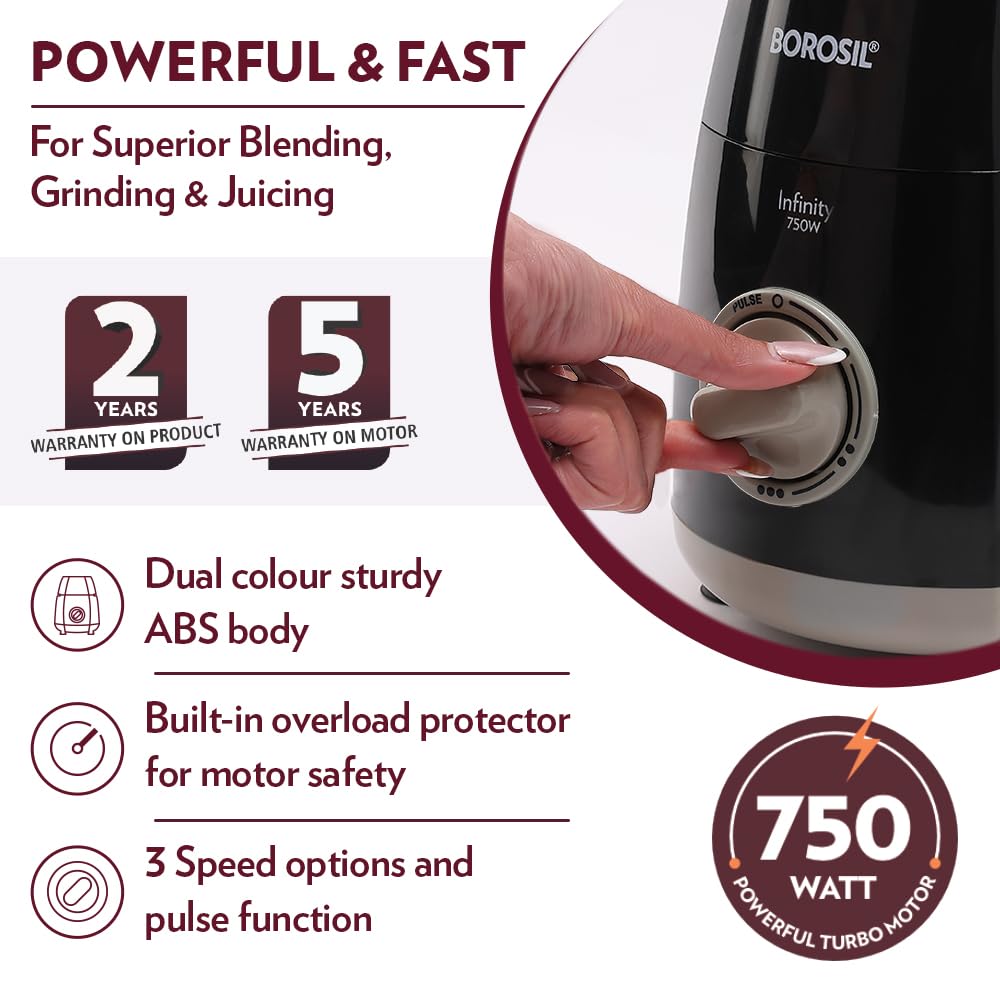 Mixer Grinder BOROSIL Infinity - 4 Jars