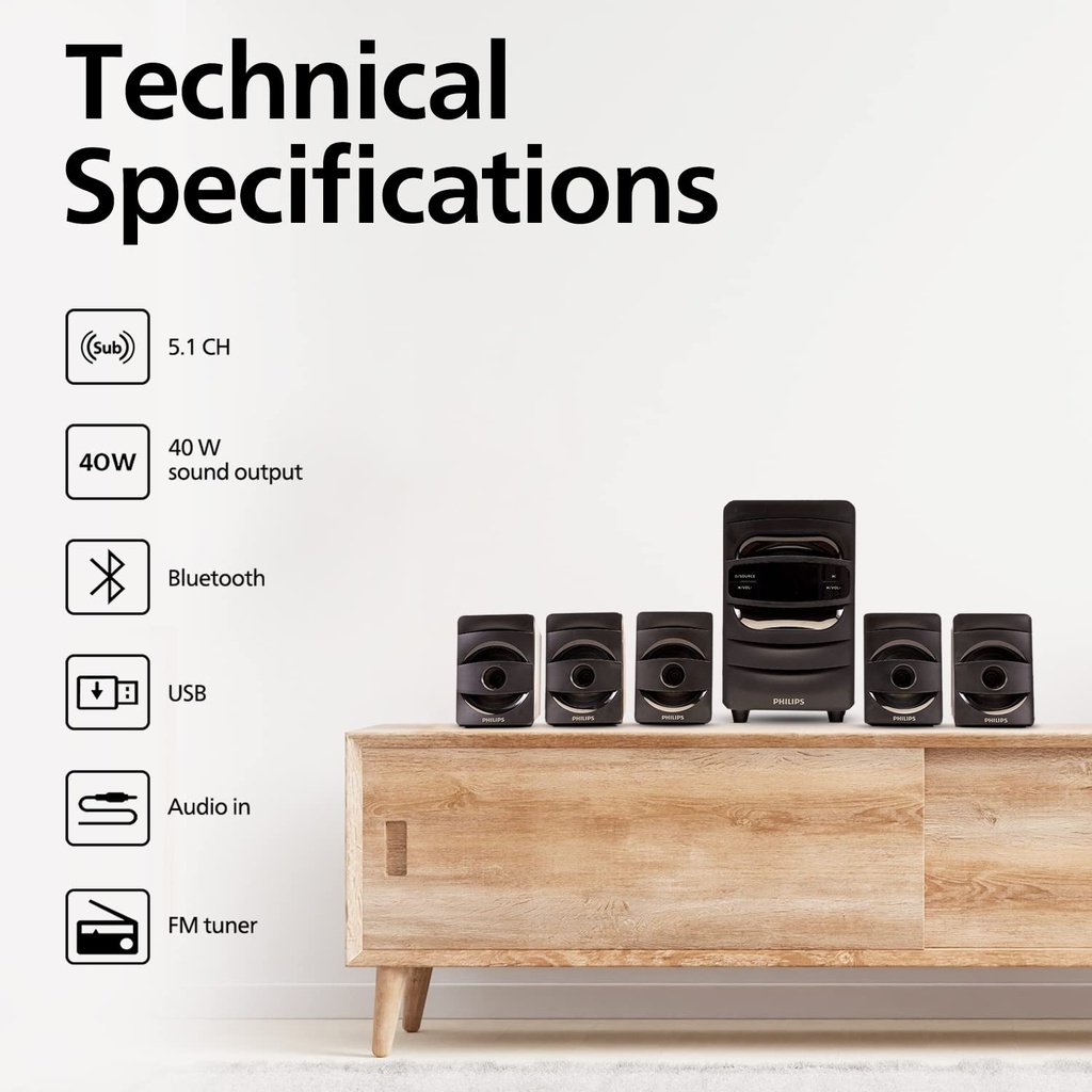 Multimedia speakers PHILIPS SPA5128 - 40 W