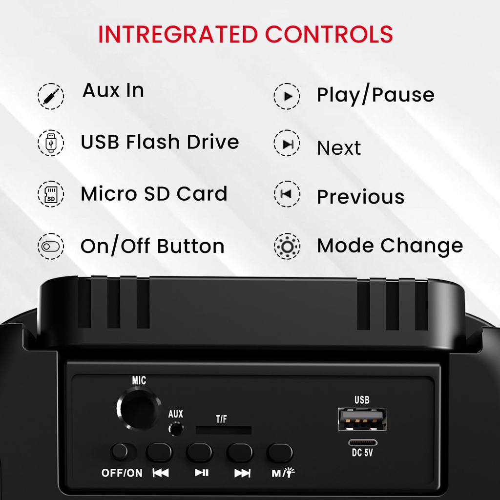 Party Speaker PORTRONICS Melomix - 20 W