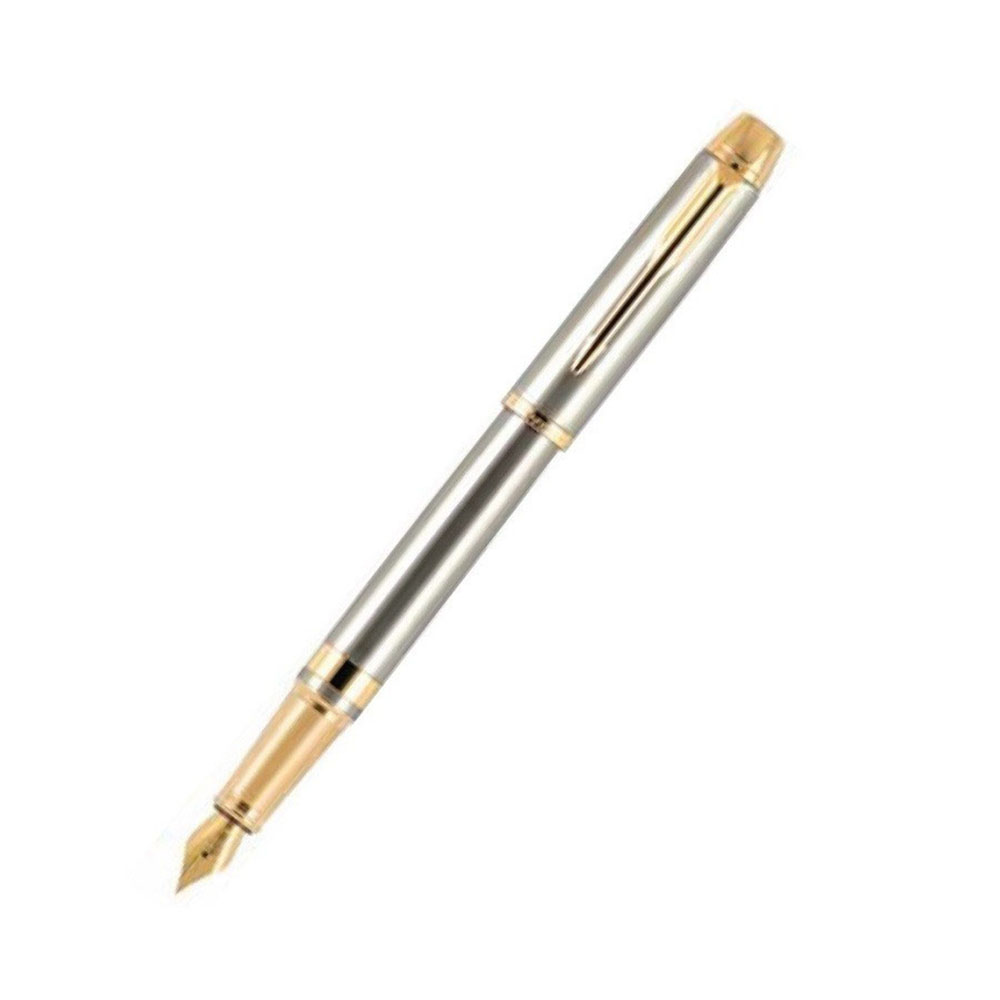 Pen PARKER Odyssey Fountain Shiny Chrome Chiselled Gold Trim (GT)