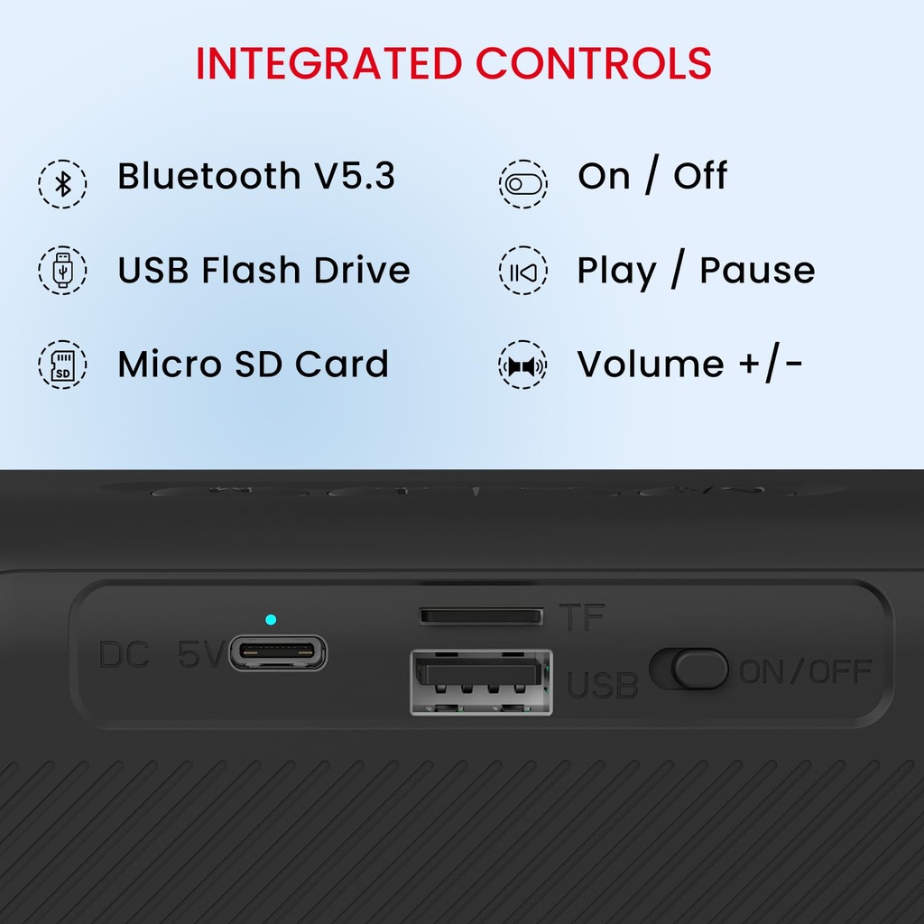 Bluetooth Speaker PORTRONICS Plugs 2 - 8 W