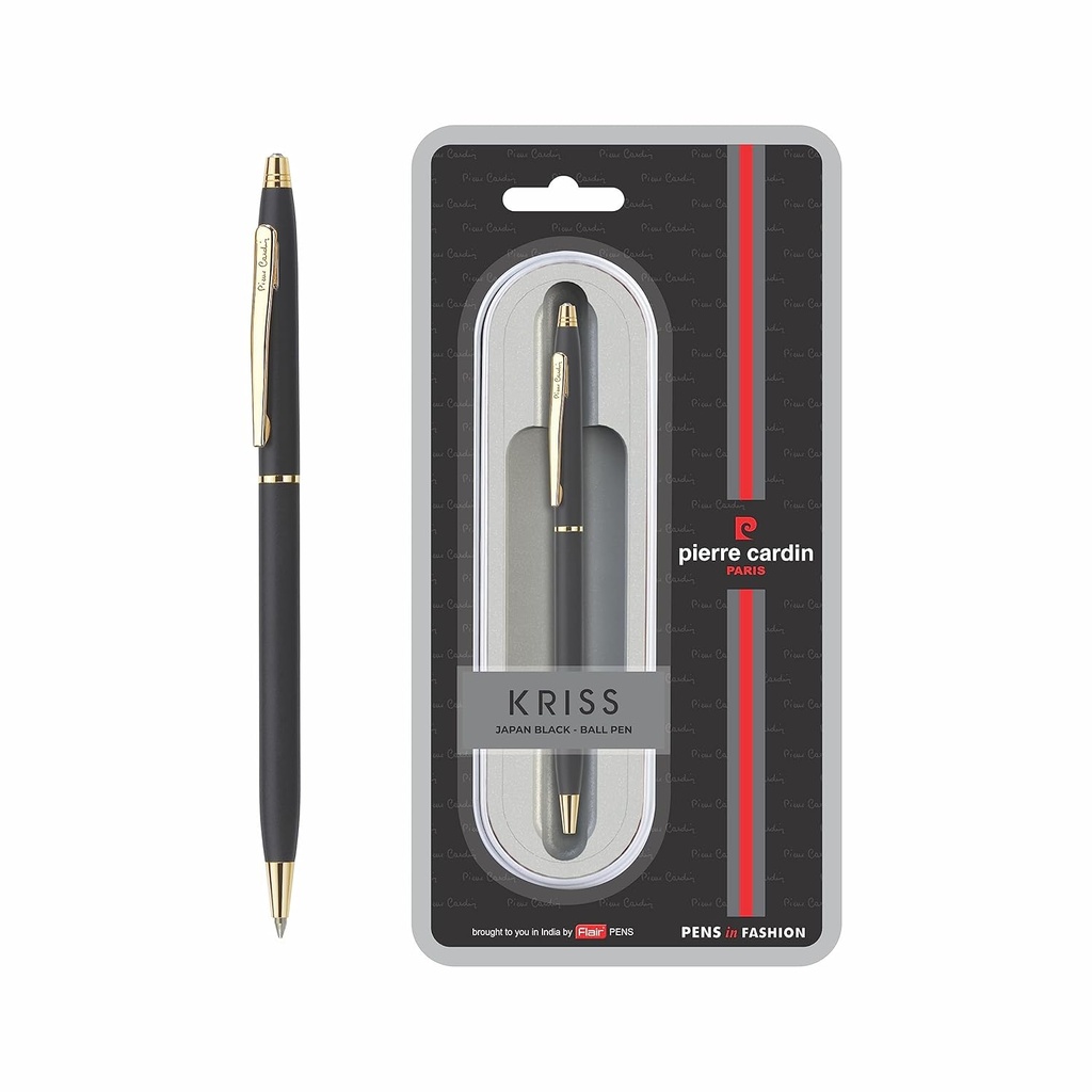 Pen PIERRE CARDIN Kriss Japan - Black Gold