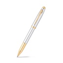 Pen SHEAFFER 100 Rollerball Bright Chrome - Gold Tone Trim