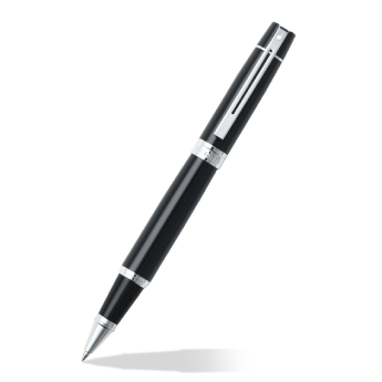 Pen SHEAFFER 300 Rollerball Glossy black - Chrome Plated Trim