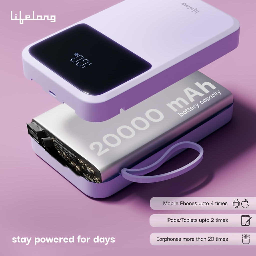 Powerbank LIFELONG Zencharge - 20000 mAH