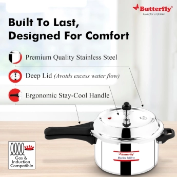 Pressure Cooker BUTTERFLY Blueline Spillfree - 3 l