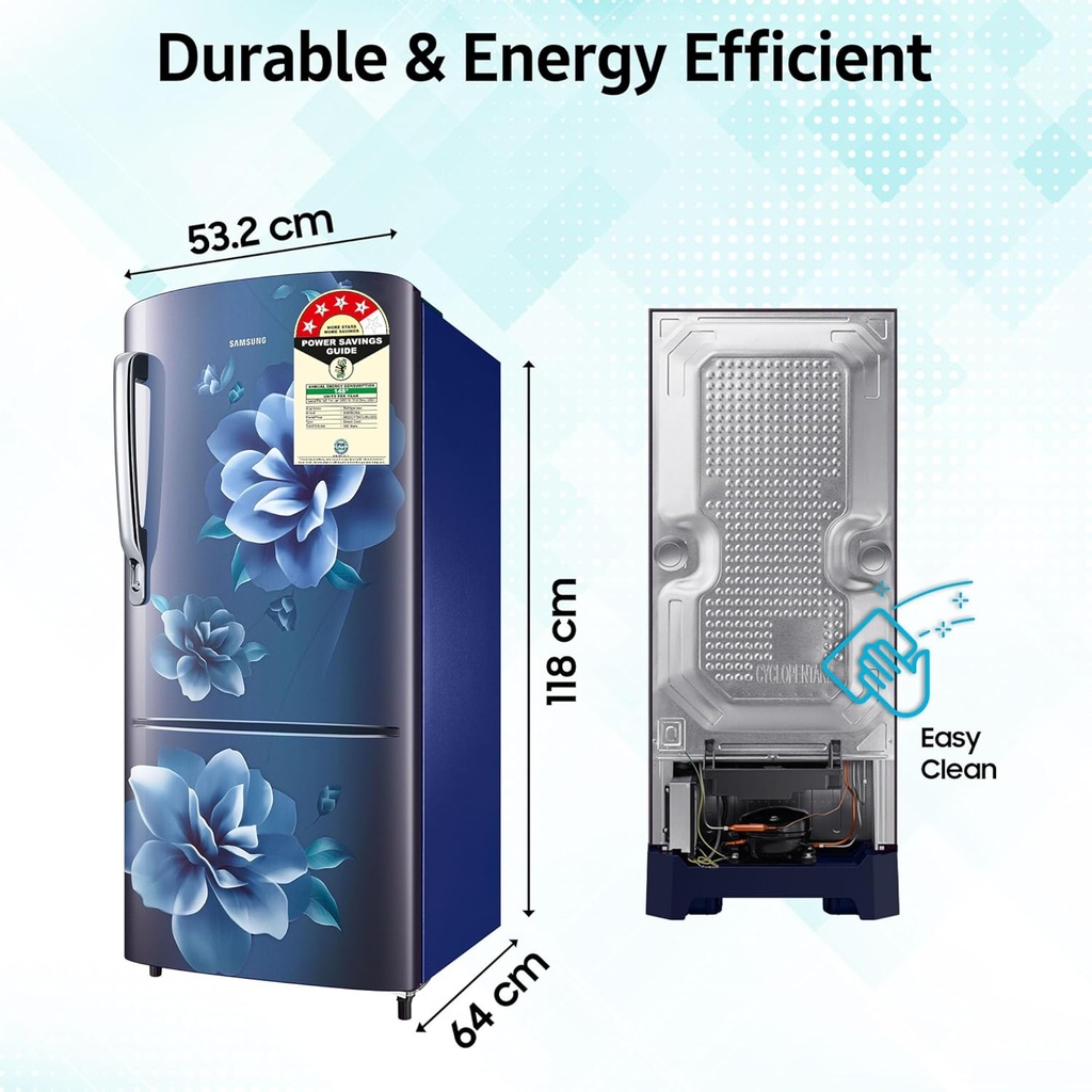 Refrigerator SAMSUNG ‎RR20C1724CU/HL - Camellia Blue