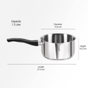 Sauce Pan MILTON Tri Ply - 1.2 l