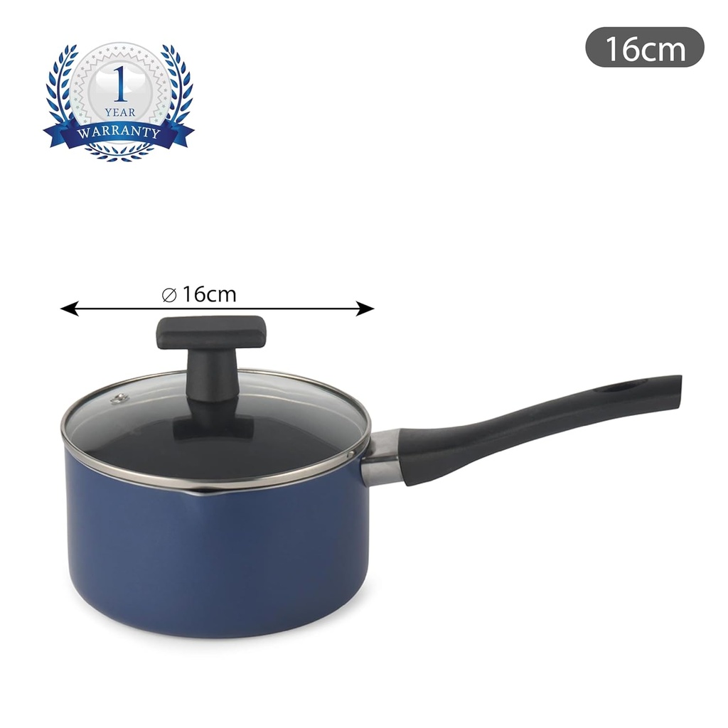 Sauce Pan CELLO Black Platina - 16 cm