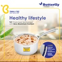 Fry Pan with Lid BUTTERFLY Tez Triply - 260 mm