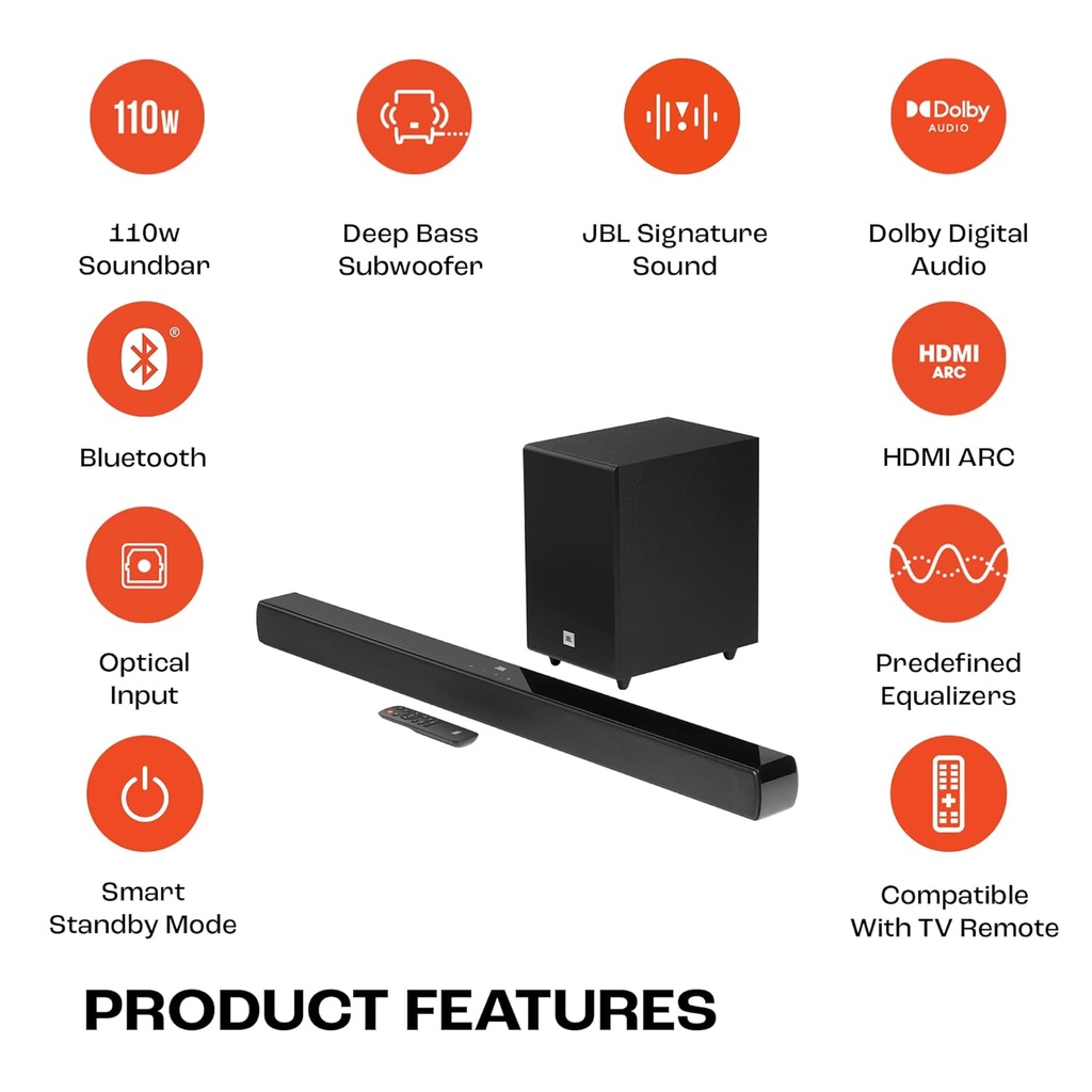 Soundbar ‎JBL Cinema SB241 - 110 W