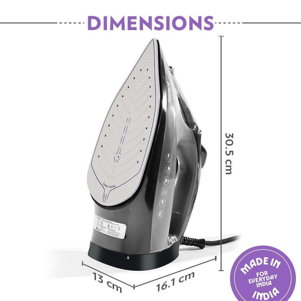 Steam Iron BOROSIL Night Glide - 2000 W