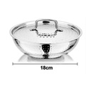 Deep Kadhai NIRLON Tri-Ply Hammerd DKD22 - 220 mm