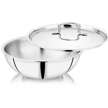 Deep Kadhai NIRLON Tri-Ply Hammerd DKD22 - 220 mm