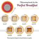 Toaster Griller BOROSIL Krispy Pop-up Red - 800 W