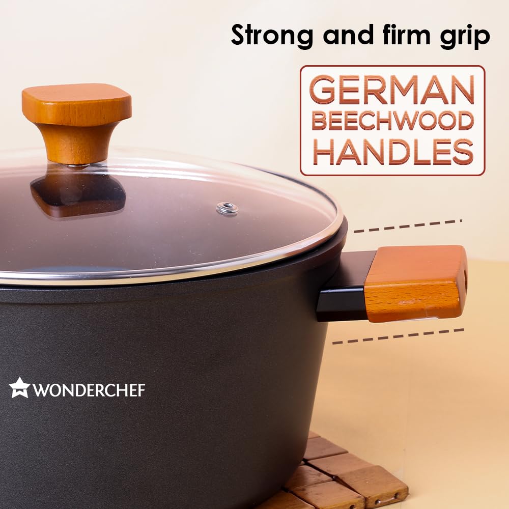 Casserole with Lid 24 cm WONDERCHEF Caesar Forged Pans