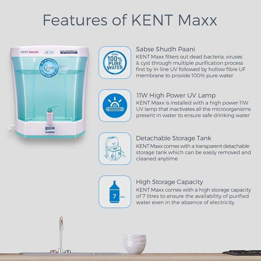 Water Purifier KENT Maxx - 7 l