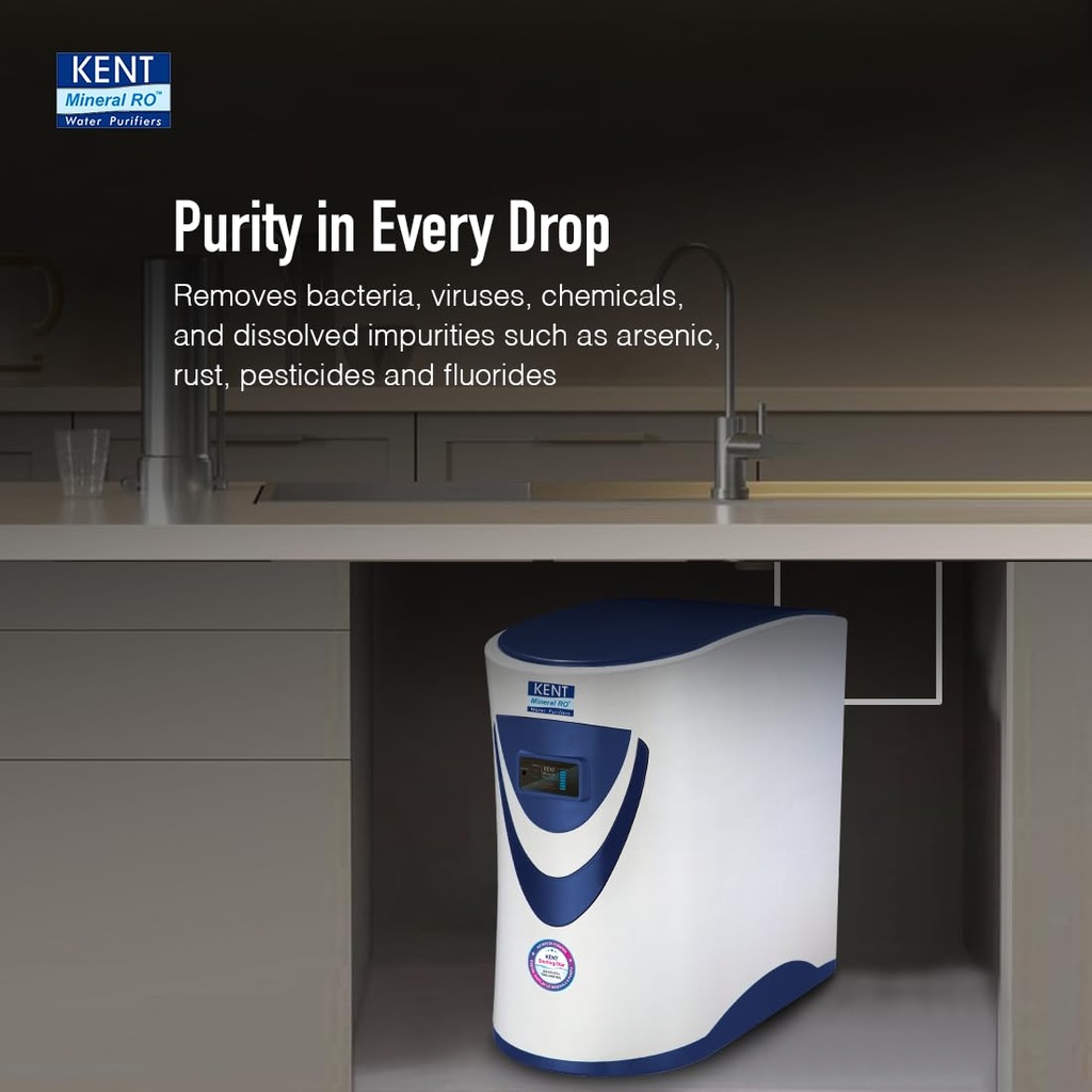 Water Purifier KENT Sterling Star - Alkaline + Copper - 6 L