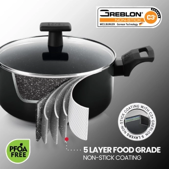  Biryani Pot MILTON Granito - 22 cm