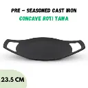 Dosa & Griddle Tawa PENCIL Black Cast - 25 cm 