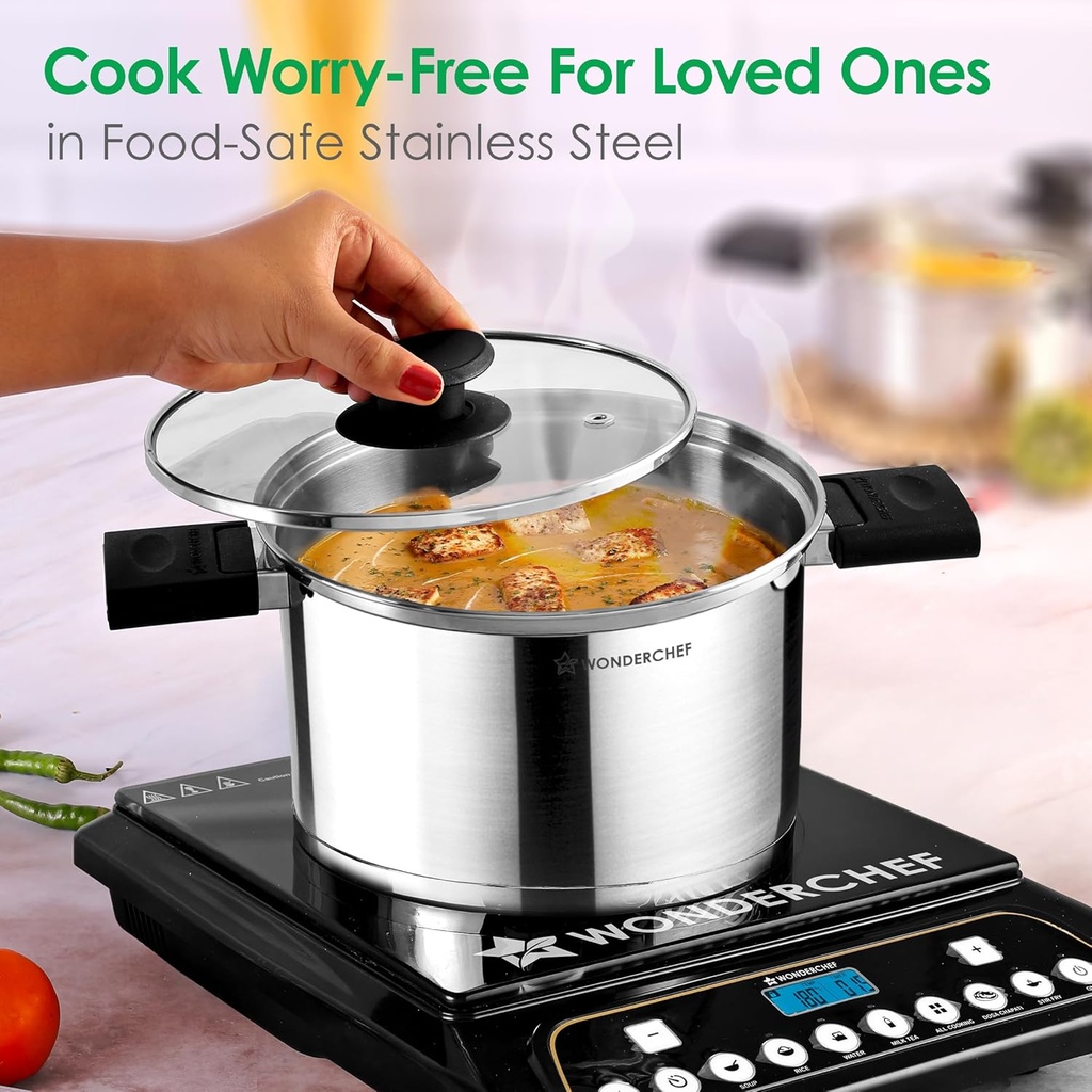 Stainless Steel Cookware WONDERCHEF Casserole Set 2Pcs