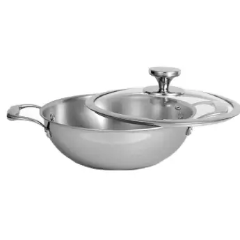 Deep Kadai NIRLON Tri-Ply DKD20  - 200 mm