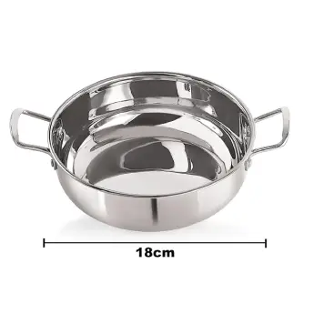 Deep Kadhai NIRLON Tri-Ply DKD18  - 180 mm