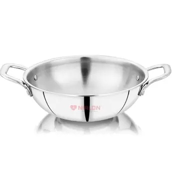 Deep Kadhai NIRLON Tri-Ply DKD18 - 180 mm