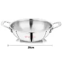 Deep Kadhai NIRLON Tri-Ply DKD22 - 220 mm 