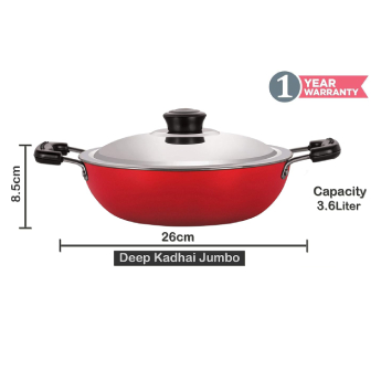 Deep Kadhai with Lid NIRLON DKD(M) - 220 mm