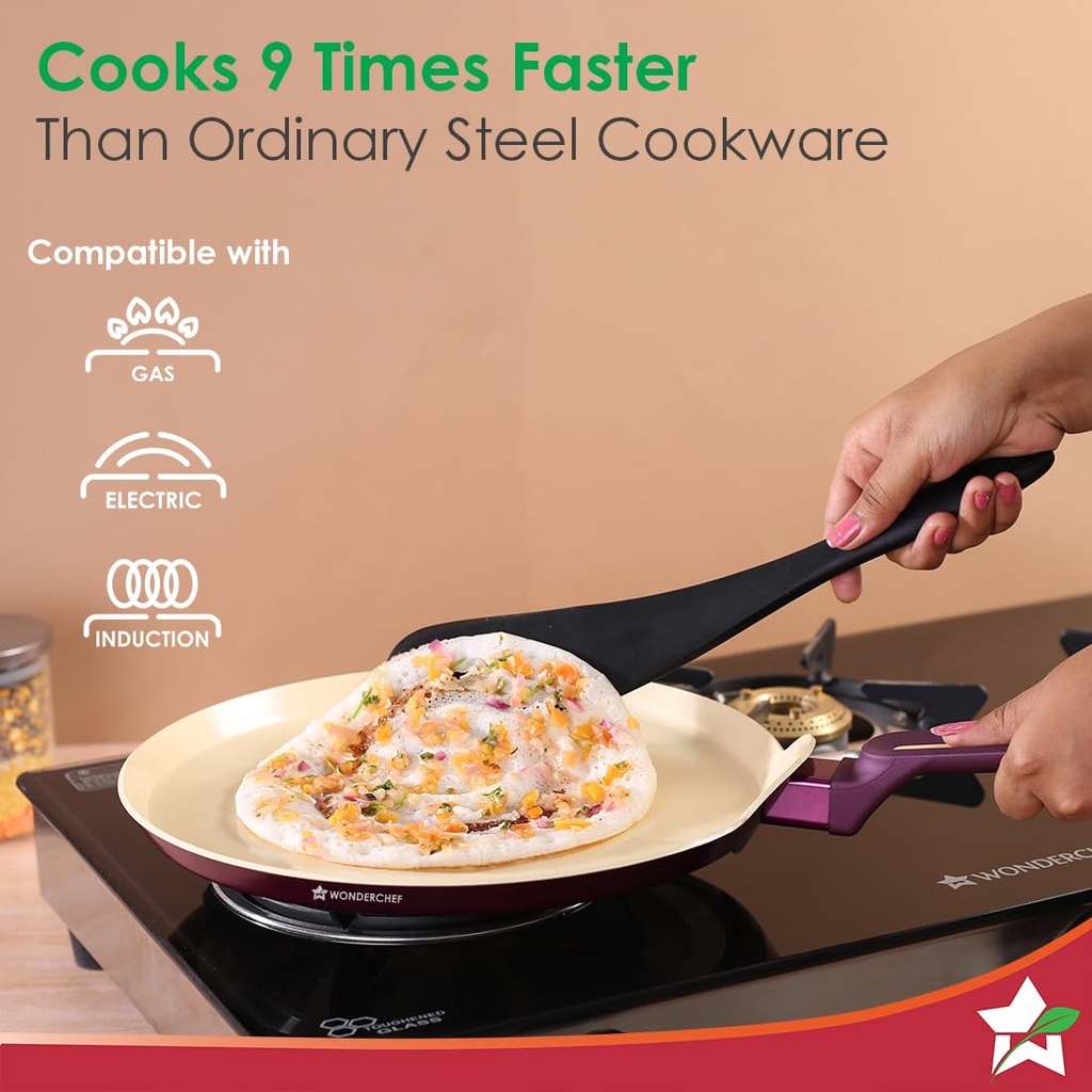 Dosa Tawa 28 cm WONDERCHEF Bellagio Healthy Ceramic Non-Stick