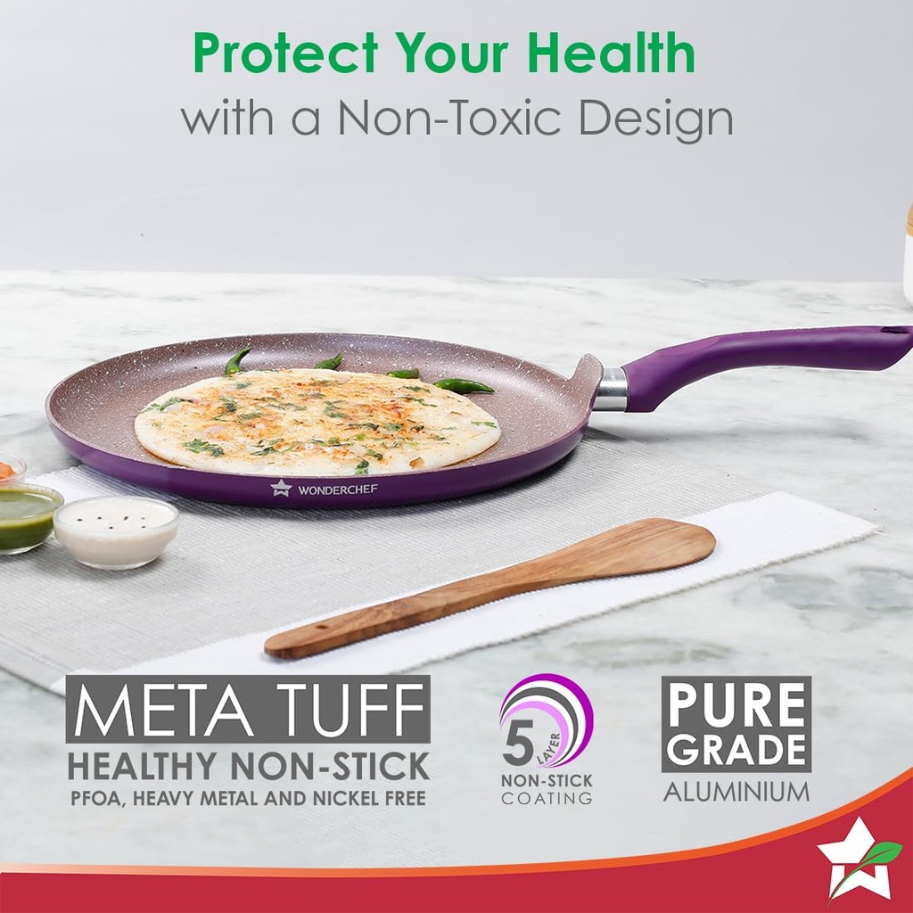 Dosa Tawa 28cm WONDERCHEF Royal Velvet Non-stick