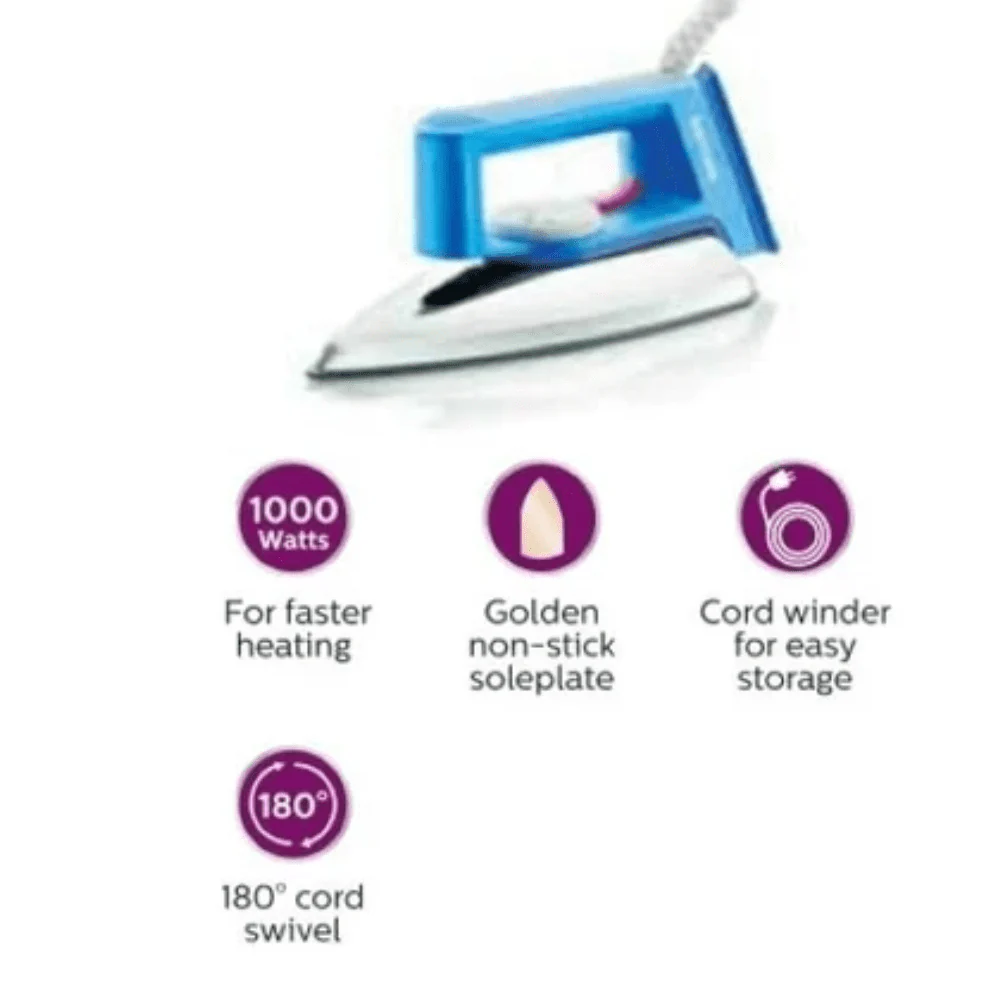 Dry Iron PHILIPS HD1182/28  - 1000 W
