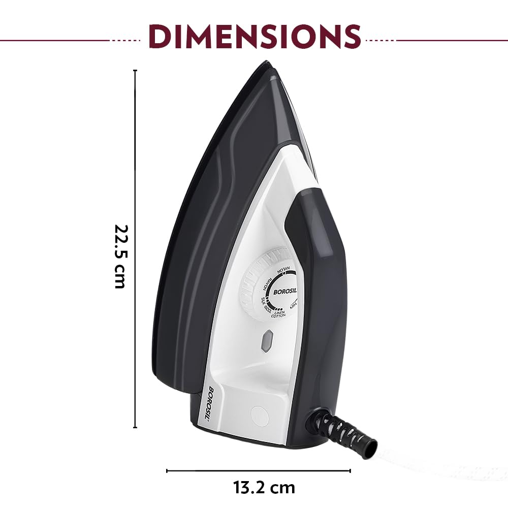 Dry Press Iron BOROSIL Glider - 1000 W