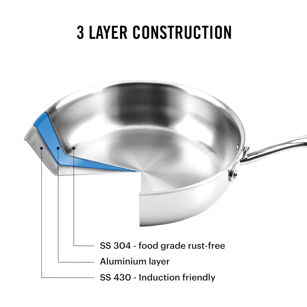 Fry Pan CELLO Tri-Ply Pro - 26 cm