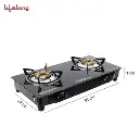 Gas Stove LIFELONG Glass Top - 2 Burner