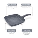 Grill Pan 24 cm WONDERCHEF Granite Non-stick Pans