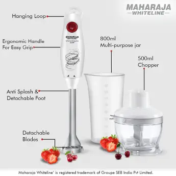 Hand Blender MAHARAJA WHITELINE Turbomix King Plus - 250 W