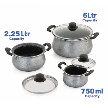 Handi NIRLON Blackpearl - Set of 2