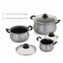 Handi with Lid NIRLON Blackpearl - Set of 3