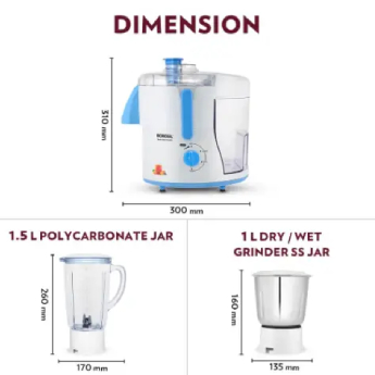 Juicer Mixer Grinder BOROSIL Primus II - 500 W