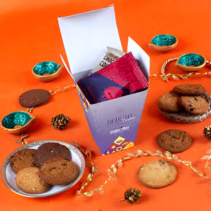 Premium Cookie Gift Box COOKIE MAN Seasons Greetings Chest