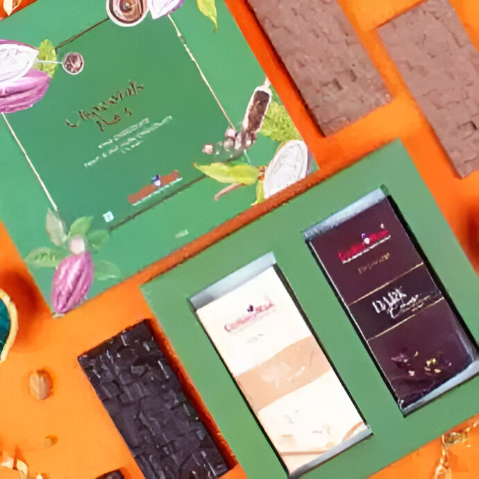 Year Round Chocolate Range COOKIE MAN Chocolate Bar Gift Box