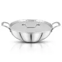 Kadhai with Lid PENCIL Tri Steel - 24 cm