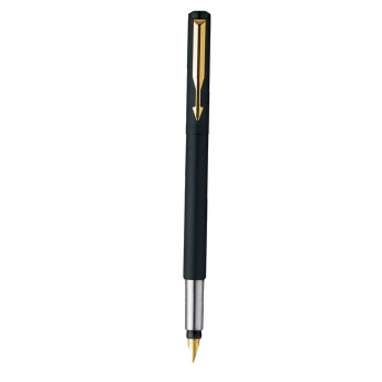 Pen PARKER Vector Fountain Matte Black Gold Trim (GT)