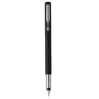 Pen PARKER Vector Fountain Matte Black Chrome Trim (CT)