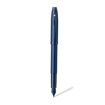 Pen SHEAFFER 100 Fountain Satin Blue PVD Blue Trim